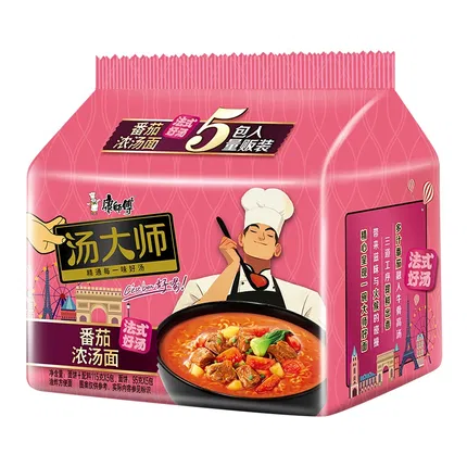 康师傅 汤大师 番茄牛腩面 115g*5包
