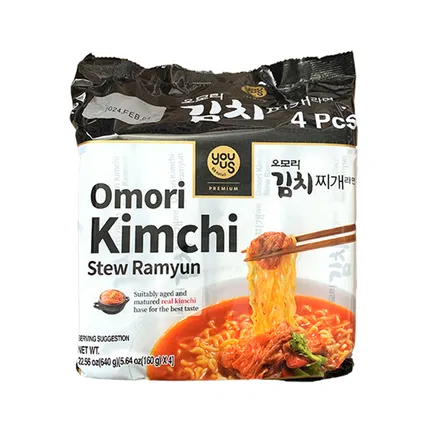 韩国YOUUS友施 泡菜拉面 160g*4包入
