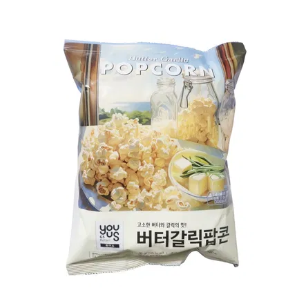 韩国YOUUS友施 黄油蒜香爆米花 60g
