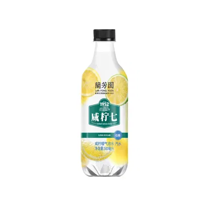 香港兰芳园 咸柠七 柠檬气泡水 500ml