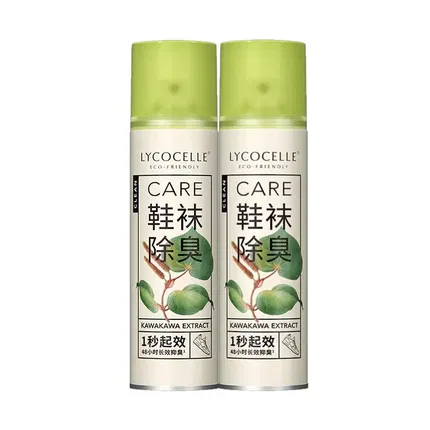 【2瓶】LYCOCELLE绽家 鞋袜除臭喷雾 220ml*2瓶入
