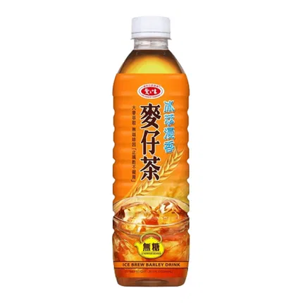 台湾爱之味 麦仔茶 无糖 590ml