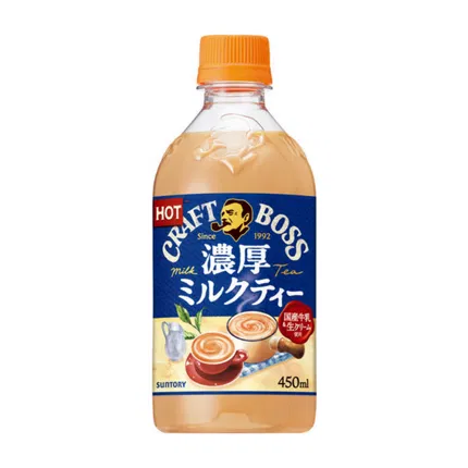 日本SUNTORY三得利 CRAFT BOSS 浓厚红茶奶茶 450ml