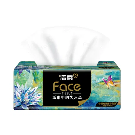 洁柔 Face系列 艺术油画软抽面巾纸 80抽入