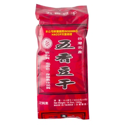台湾德昌 五香豆干 纯素 300g 内含10包