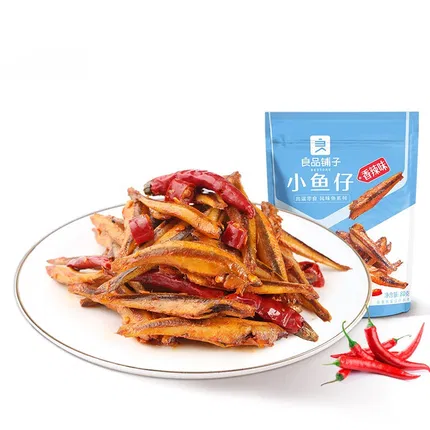良品铺子 小鱼仔 香辣味 80g 独立包装