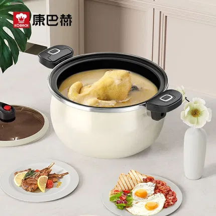 康巴赫 珐琅微压汤锅 6.5L