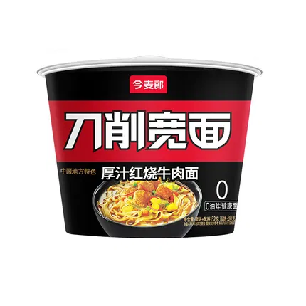 今麦郎 刀削宽面 红烧牛肉味 132g
