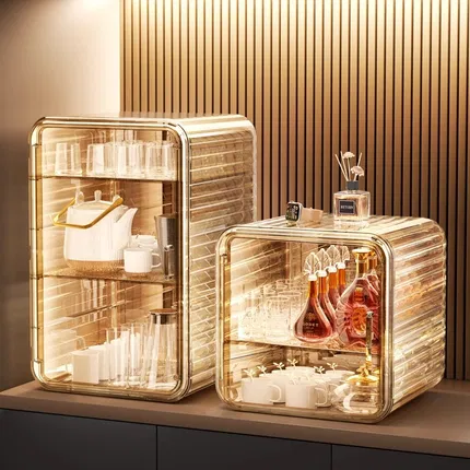 星优 轻奢杯子防尘收纳盒 三层大号