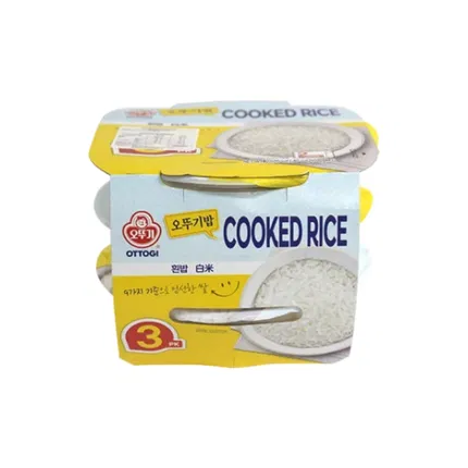 韩国OTTOGI不倒翁 速食白米饭 微波炉即食 210g*3盒
