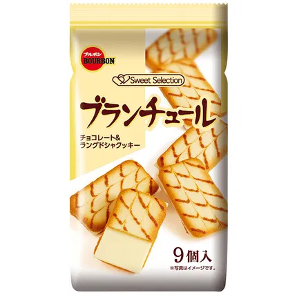 日本BOURBON波路梦 白巧克力夹心饼干 内含9枚