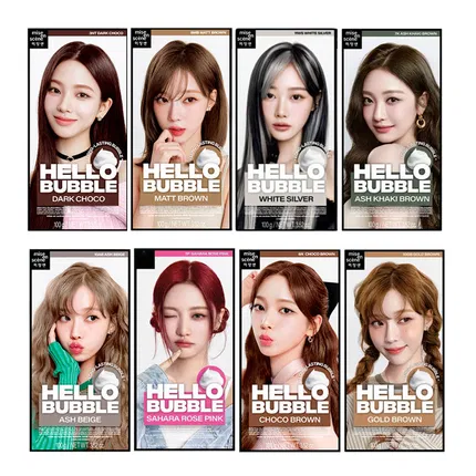 【新版】韩国Amore爱茉莉 美妆仙 泡沫染发剂 多色选