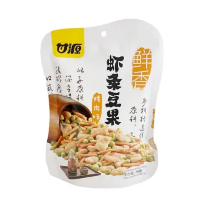 甘源 虾条豆果 烤肉味 75g