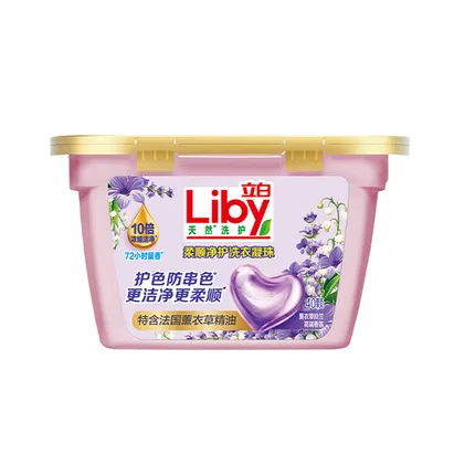 立白 柔顺净护天然洗衣凝珠 薰衣草铃兰香 40颗入