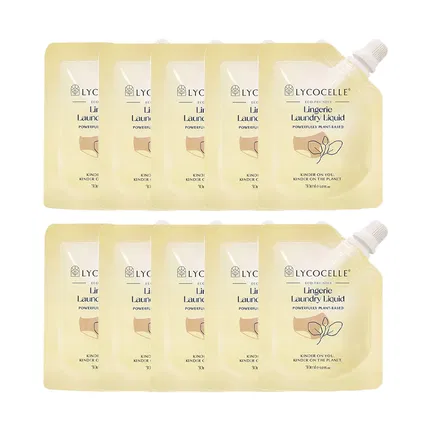【10袋】LYCOCELLE绽家 内衣洗衣液 白雪香 经典款 30ml*10袋入