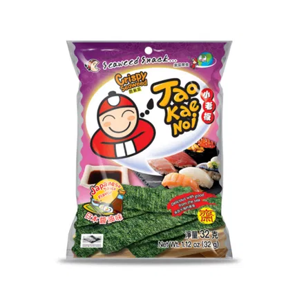 泰国TAOKAENOI老板仔 脆海苔 日式酱油味 32g