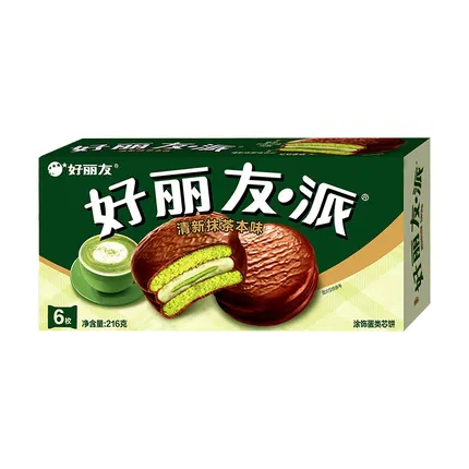 ORION好丽友 派 清新抹茶本味 216g 内含6枚