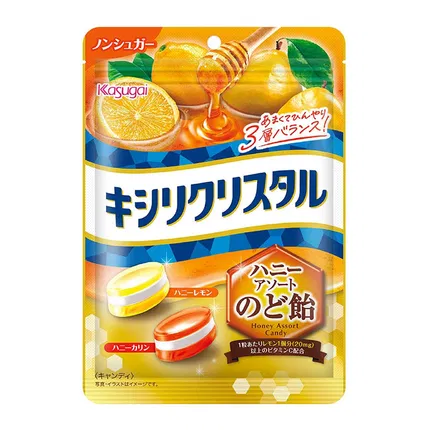 日本Kasugai春日井 浓厚果汁夹心糖 蜂蜜草本水果味 63g 独立包装