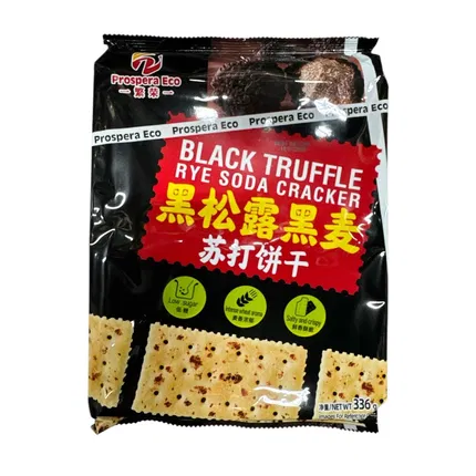 繁荣 黑松露黑麦苏打饼干 336g 独立包装