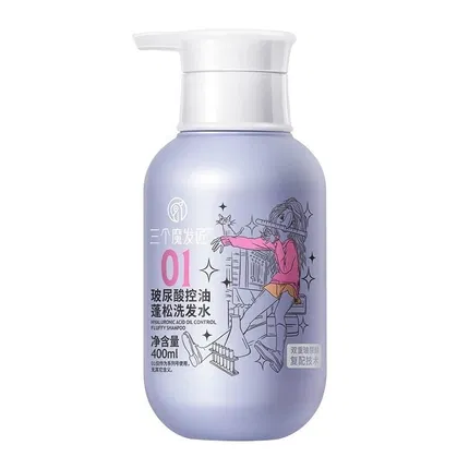 三个魔发匠 玻尿酸控油蓬松洗发水 400ml