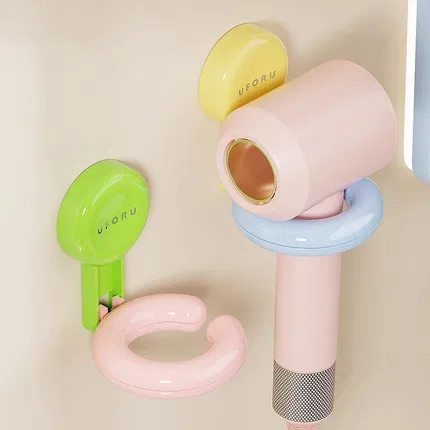 UFORU 吸盘式吹风机收纳架 气泡蓝