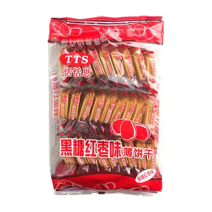 恬恬思 黑糖红枣味薄饼干 280g