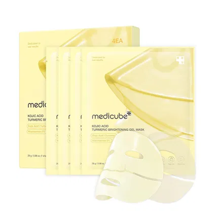 韩国Medicube 曲酸姜黄亮白凝胶面膜 4片
