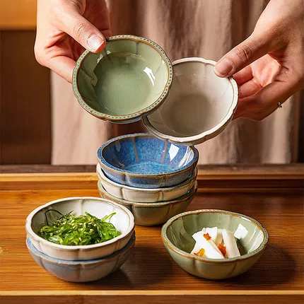 摩登主妇 3.5英寸复古窑变味碟 6个装