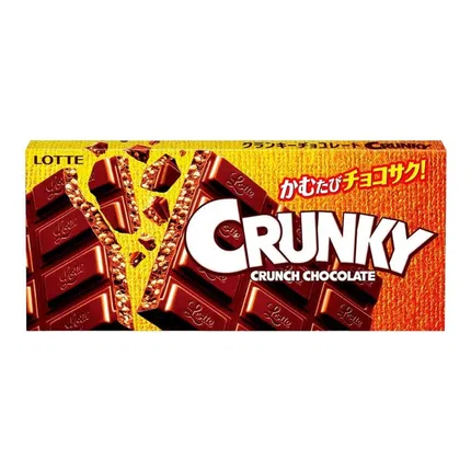 日本LOTTE乐天 CRUNKY 脆米巧克力 45g