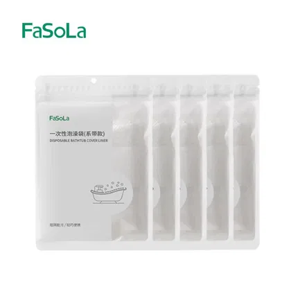 【5包】FaSoLa 一次性泡澡袋 系带款 120*260cm 1个*5包