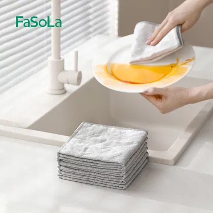 FaSoLa 厨房清洁抹布 30*30cm 内含5片