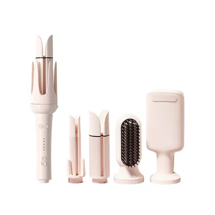 敏煌 五合一自动卷发器套装 XN-399 樱花粉