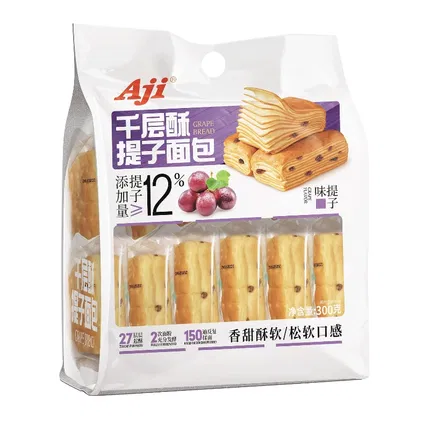 Aji 千层酥提子面包 300g 内含约6包