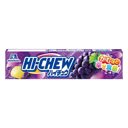 日本MORINAGA森永 Hi-Chew 果汁软糖 葡萄味 内含12枚