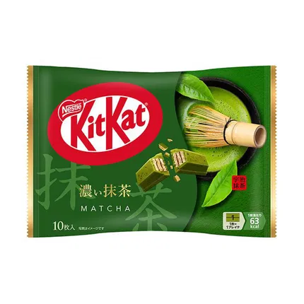 日本Nestle雀巢 KITKAT 特浓抹茶巧克力威化饼 MINI 内含10枚