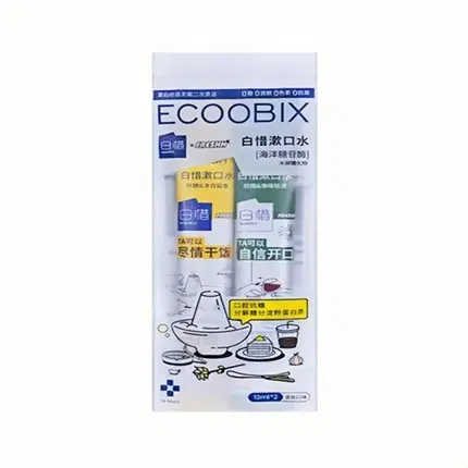 ECOOBIX白惜 × FRESHH联名 漱口水混合装 12ml*2条