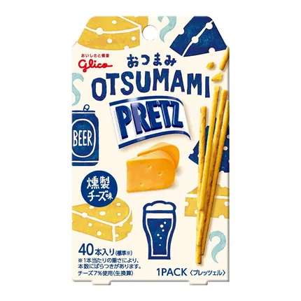 日本GLICO格力高 PRETZ百力滋饼干 熏制芝士味 24g 内含40支
