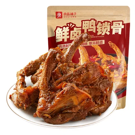 良品铺子 鲜卤鸭锁骨 100g