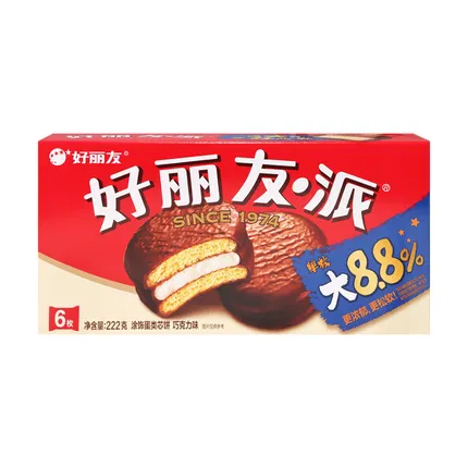 ORION好丽友 巧克力派 222g 内含6枚