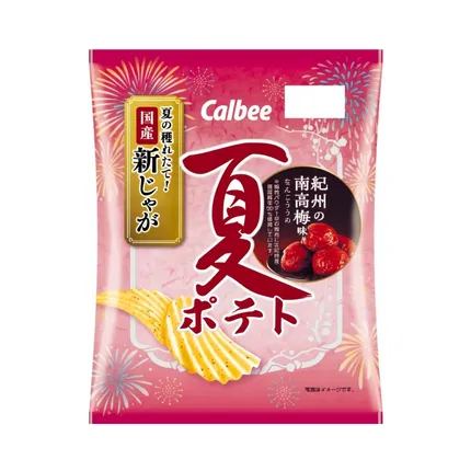日本Calbee卡乐比 南高梅味薯片 61g