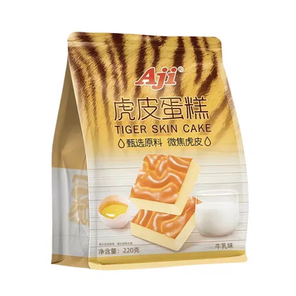 Aji 虎皮蛋糕 牛乳味 220g 内含独立小包