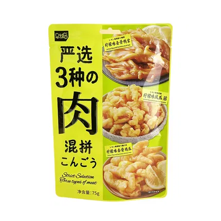 马马妈 严选3种肉混拼 柠檬味去骨鸭掌+柠檬味凤爪筋+柠檬味去骨鸡爪  75g 内含独立小包