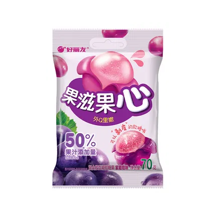 ORION好丽友 果滋果心 紫葡萄味软糖 70g