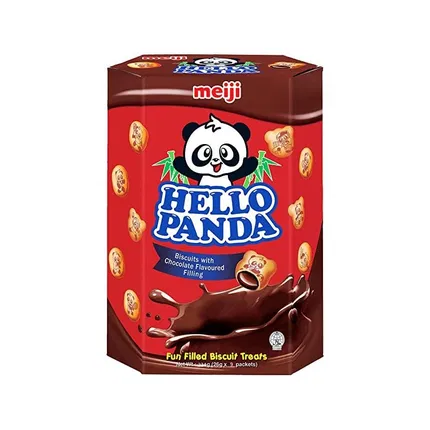 日本MEIJI明治 Hello Panda 巧克力夹心饼干 26g*9包