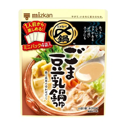 日本MIZKAN 美味芝麻豆乳火锅汤底 36g*4袋