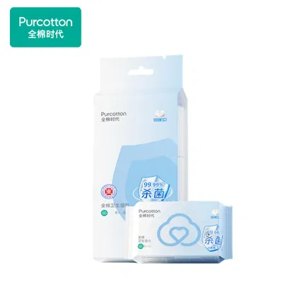 Purcotton全棉时代 卫生清洁湿巾 便携装 6抽*6包