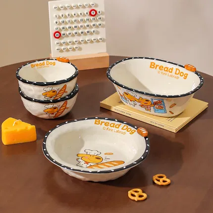 川岛屋 面包小狗系列餐具 多款选