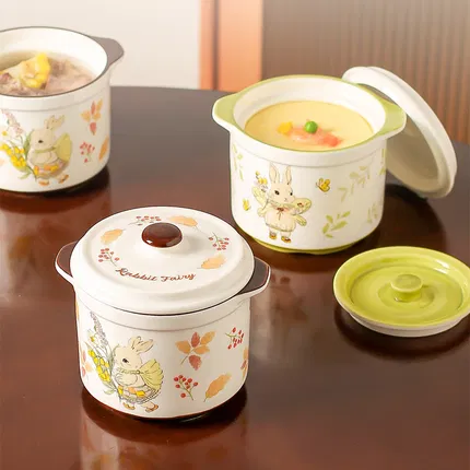 川岛屋 兔仙子双耳炖盅 500ml 多款选