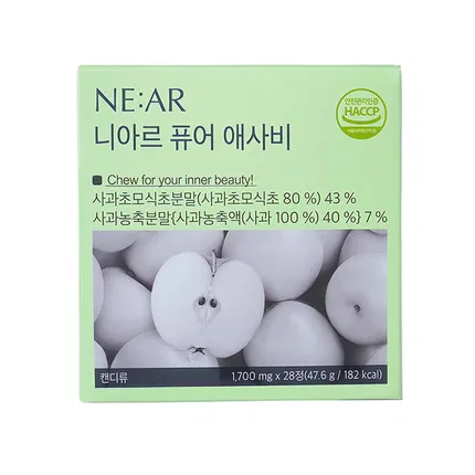 韩国NE:AR 青苹果醋咀嚼片 1.7g*28片