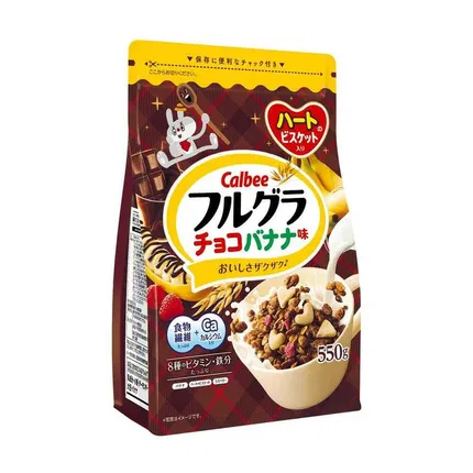 日本Calbee卡乐比 谷物早餐 香蕉巧克力味 550g